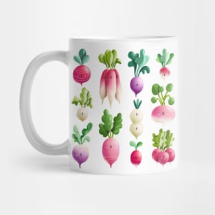 Fresh farm market radish Mug